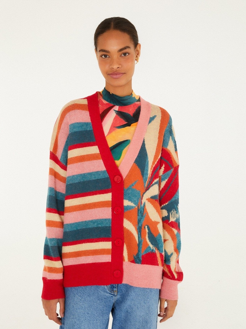 FARM RIO Atlantic Rainforest Knit Cardigan